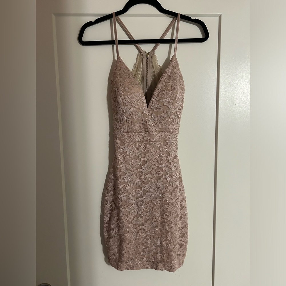 Emerald Sundae Pink Glitter dress